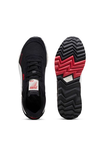 Puma Mens Road Rider Suede Sneakers - Black