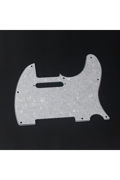 Choice White Pearl 4Ply FLEOR 1PCS 8 Holes TL Electric Guitar Pickguard Scratch Plate With Pickguard Screws