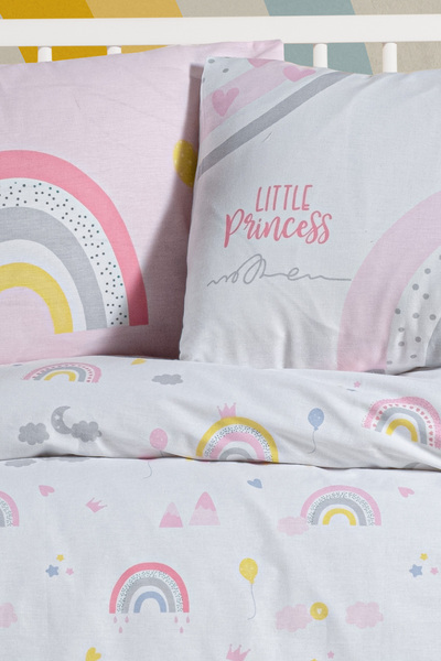 Kanz Ranforce Baby Duvet Cover Set - Rainbows