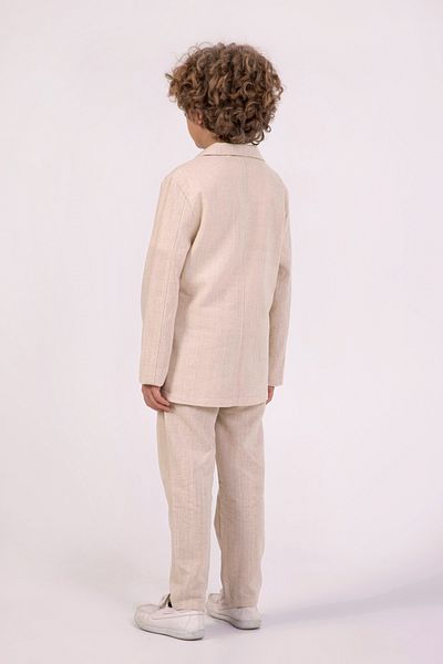 DMB BOYS & GIRLS Boy's Linen Blended 3-Piece Suit