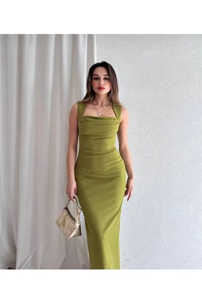 amcacom Stylish Detailed Dress with Strap