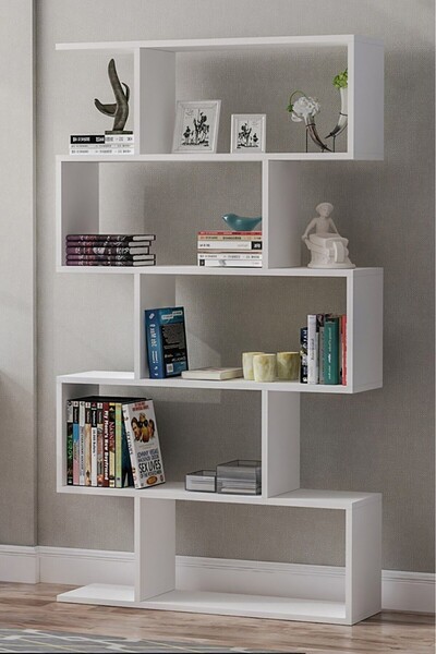 FAVORA Yahel Büyük Kitaplık - Beyaz