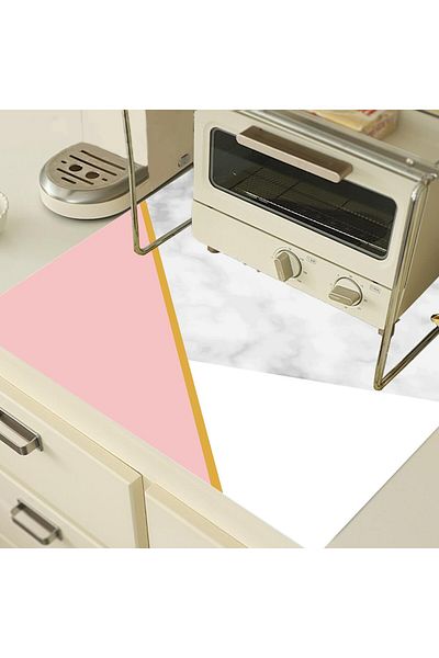 uygun dekor Color Block Κάλυμμα πλυντηρίου και στεγνωτηρίου Συρτάρι Προστασία ψυγείου Διακοσμητικό κάλυμμα που πλένεται