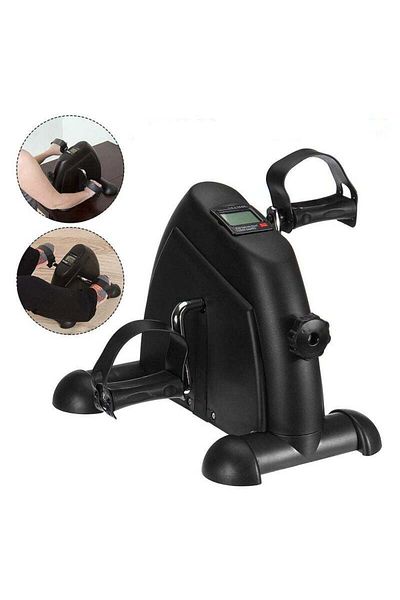 COOYA Mini Exercise Bike, Pedal Stepper Exercise Machine for Arm & Leg, with LCD Screen Displays