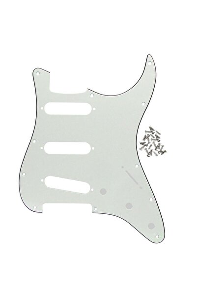 Choice واقي خدوش ثلاثي الطبقات من العاج من FLEOR، قطعة واحدة، ST SSS، للغيتار...