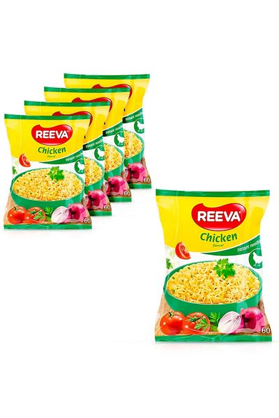 Reeva Instant soup with chicken flavor, 5x 60g, Reeva