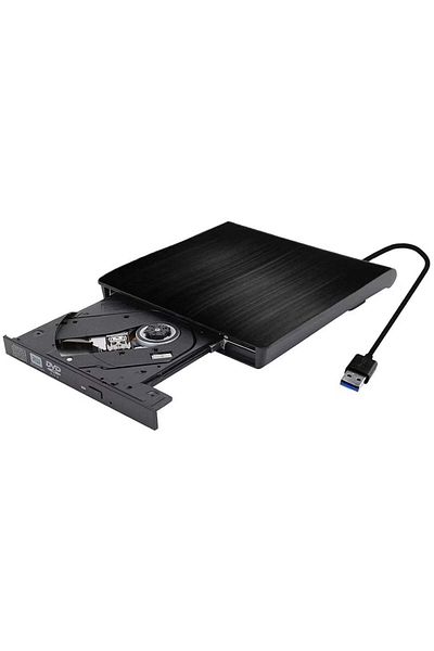 DexXer External CD DVD Optical Drive, Plug and Play, 8X / 24X, USB 3.0, CD / VCD / DVD Burner Writer
