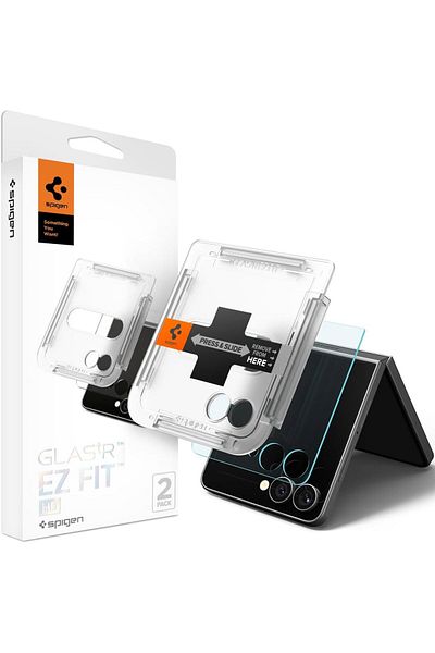 Spigen GLAStR EZ-Fit HD for Samsung Galaxy Z Flip 7 Screen Protector outer Front screen - 2 Pack