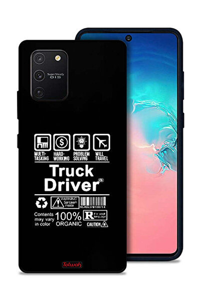Tolwak غطاء حماية لهاتف Samsung Galaxy S10 Lite، ملصق سائق شاحنة