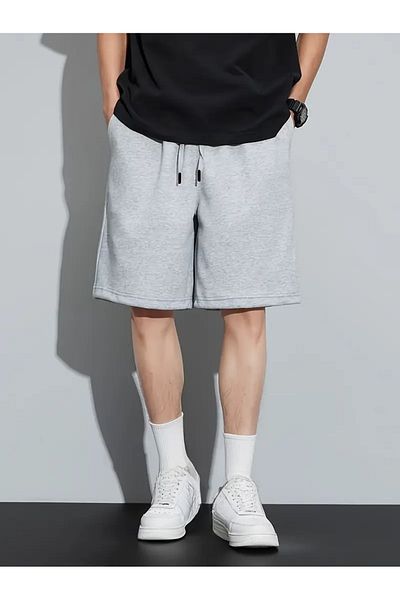 NURVES Men's Comfortable Shorts Gray