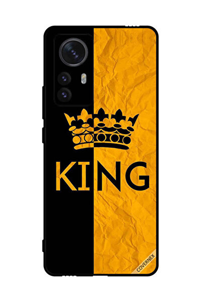 Covernex غطاء حماية لهاتف شاومي 12 برو كينج أسود وأصفر