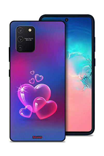 Tolwak غطاء حماية لهاتف سامسونج جالكسي S10 لايت بنقشة قلوب مائية