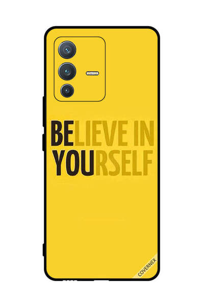 Covernex غطاء حماية لهاتف فيفو V23 برو، ثق بنفسك، أصفر