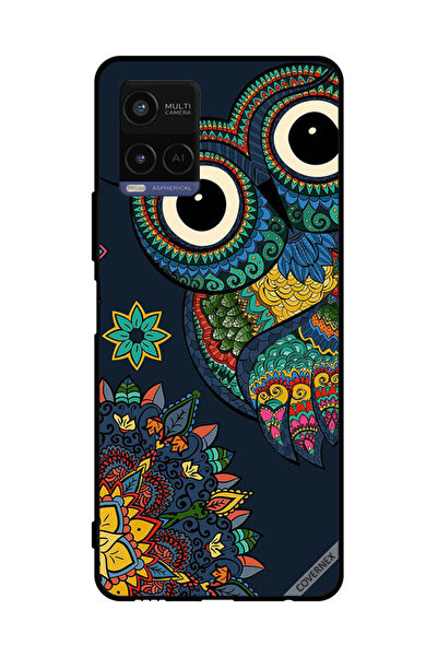 Covernex غطاء حماية لهاتف فيفو Y21 بتصميم بومة زهرية