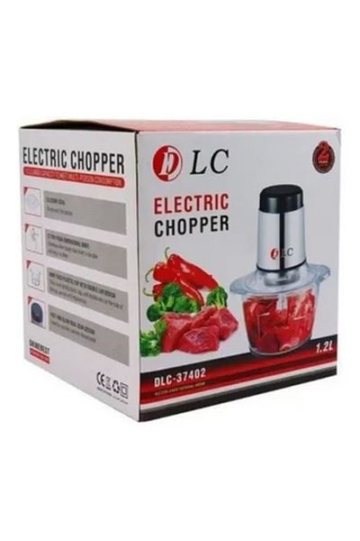 DLC Multi-Functional Electric Food Chopper 1.2L, 400W Silver/Black