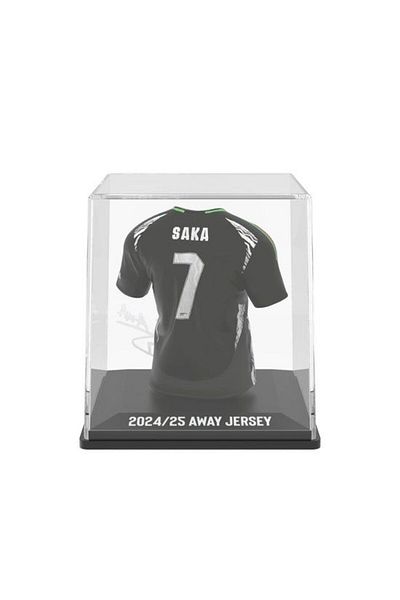 Splink Arsenal Bukayo Saka Away Jersey Display Case, Official Licensed Collectible, 2024/2025