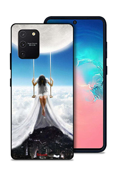 Tolwak غطاء حماية لهاتف سامسونج جالاكسي S10 لايت بتصميم فن مدينة الغيوم والقمر