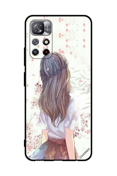 Covernex غطاء حماية لهاتف شاومي ريدمي نوت 11S 5G، فتاة لطيفة في تفكير عميق