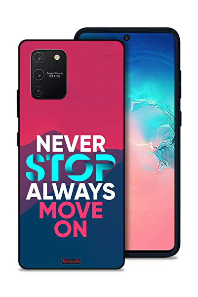 Tolwak غطاء حماية لهاتف Samsung Galaxy S10 Lite، لا تتوقف أبدًا، تحرك دائمًا