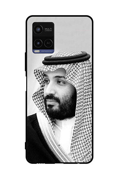 Covernex غطاء حماية لهاتف فيفو Y21 صورة محمد بن سلمان بالأبيض والأسود