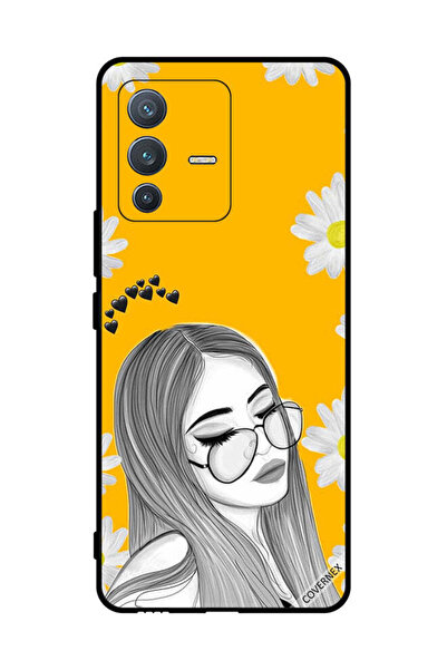 Covernex غطاء حماية لهاتف فيفو V23 برو - فتاة تحب خيالات النظارات