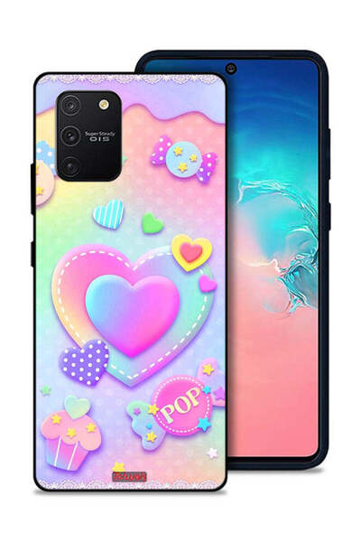 Tolwak غطاء حماية لهاتف Samsung Galaxy S10 Lite برسومات قلوب البوب