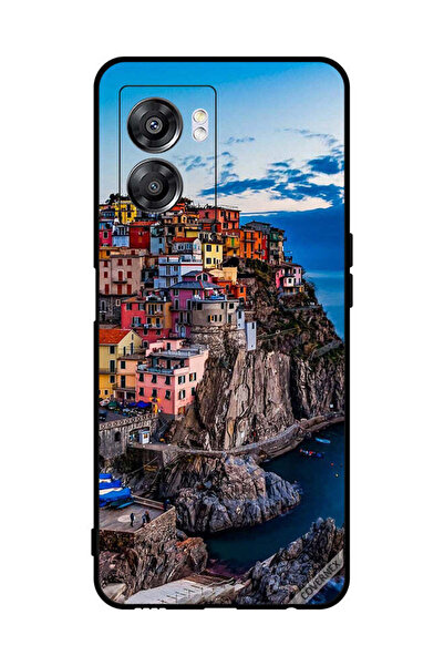 Covernex غطاء حماية لهاتف Oppo A57 - منازل ملونة على البحر