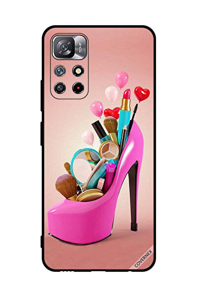 Covernex Protective Case Cover For Xiaomi Redmi Note 11S 5G Pink Shoe With Ma...