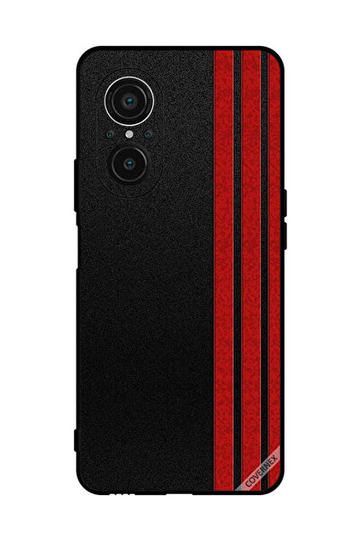 Covernex غطاء حماية لهاتف هواوي نوفا 9 SE 5G بثلاثة خطوط عمودية حمراء
