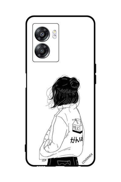 Covernex غطاء حماية لهاتف Oppo A57 فتاة تفكر بعمق كبير