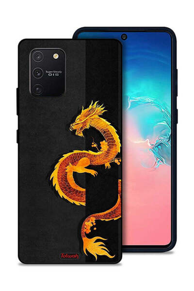 Tolwak غطاء حماية لهاتف سامسونج جالاكسي S10 لايت بتصميم فن التنين