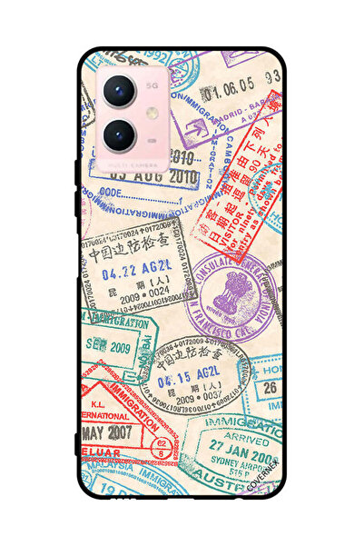 Covernex غطاء حماية لهاتف vivo Y33s 5G Travel Stamps