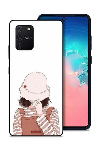 Tolwak غطاء حماية لهاتف سامسونج جالكسي S10 لايت بغطاء إخفاء الوجه بالقبعة