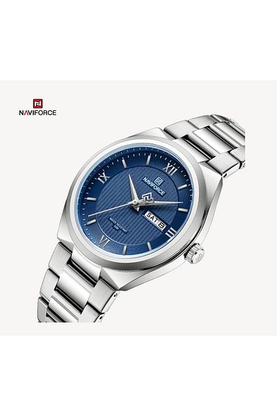 Naviforce Original Fashion Business Date Quartz Waterproof Military Stainless Steel Men's Watch