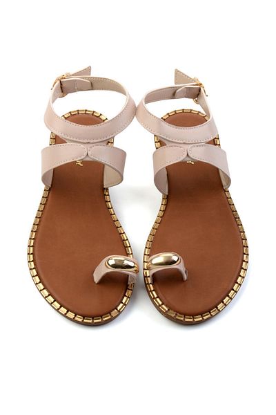 Bambi Beige Women's Sandals K05021011309