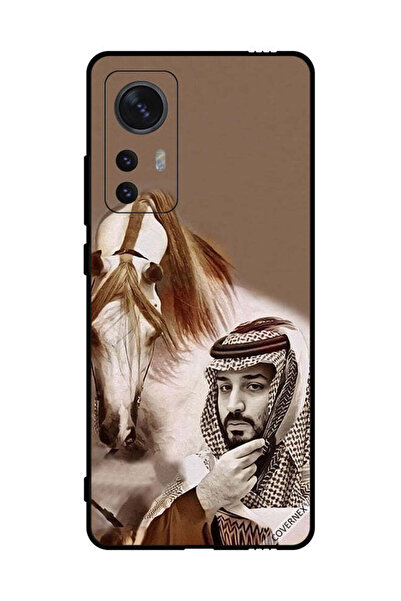 Covernex غطاء حماية لهاتف شاومي 12X محمد بن سلمان أمام حصان