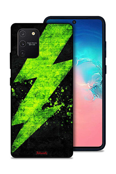 Tolwak غطاء حماية لهاتف سامسونج جالكسي S10 لايت بنمط كهربائي