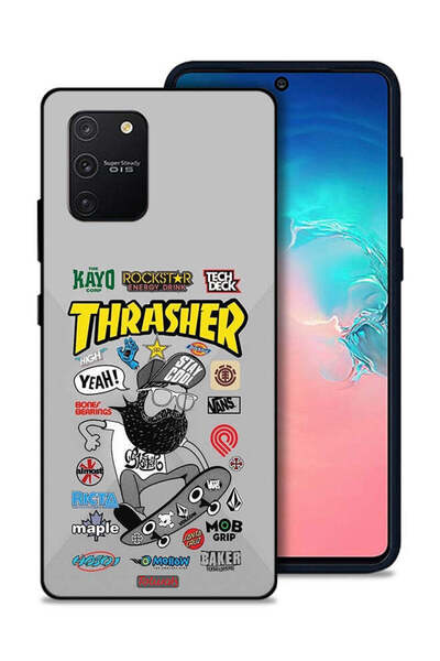 Tolwak غطاء حماية لهاتف Samsung Galaxy S10 Lite ملصق Thrasher