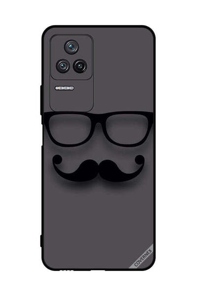 Covernex غطاء حماية لهاتف شاومي ريدمي كي 50 - أسود زجاجي وشارب