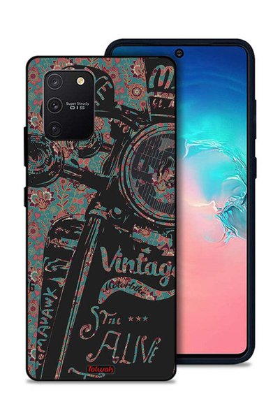 Tolwak غطاء حماية لهاتف Samsung Galaxy S10 Lite بتصميم دراجة نارية كلاسيكية