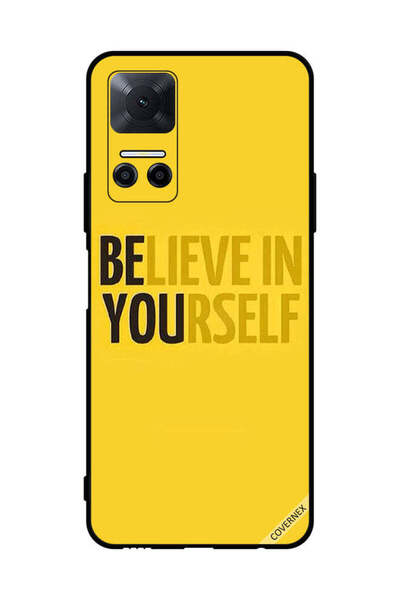 Covernex غطاء حماية لهاتف Honor Play6T Beleive In Yourself أصفر