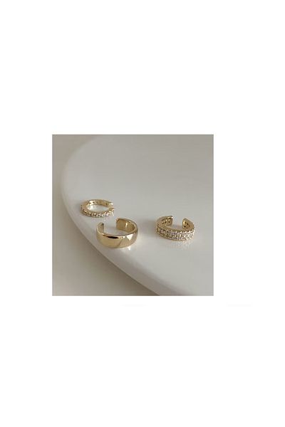 OEM Seris non-piercing earrings, Metal alloy, Gold