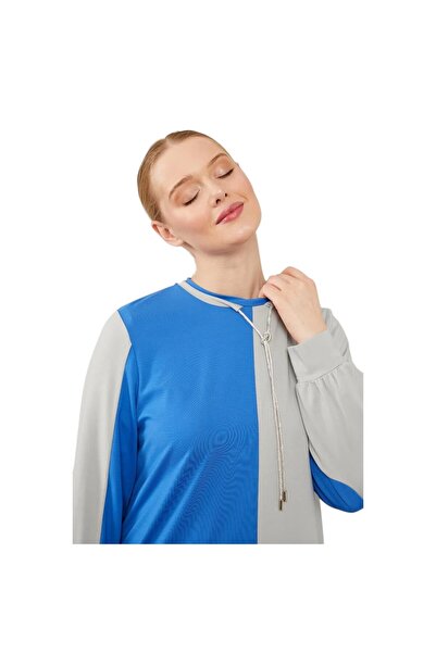 Levidor Saks - Gray Double Color Stone Laced Sports Suit