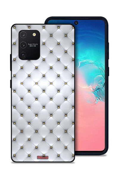 Tolwak غطاء حماية لهاتف سامسونج جالكسي S10 لايت مطبوع عليه طوابع على القماش