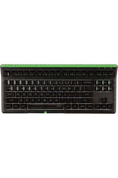 Epomaker Brick 87 Tri-Mode TKL Mechanical Keyboard with Stackable Block Bar, Thumb-scroll Knobs, Hot