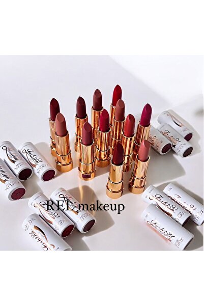 ROFLIN BEAUTY أحمر شفاه كريمي ثابت بغطاء ذهبي أنيق