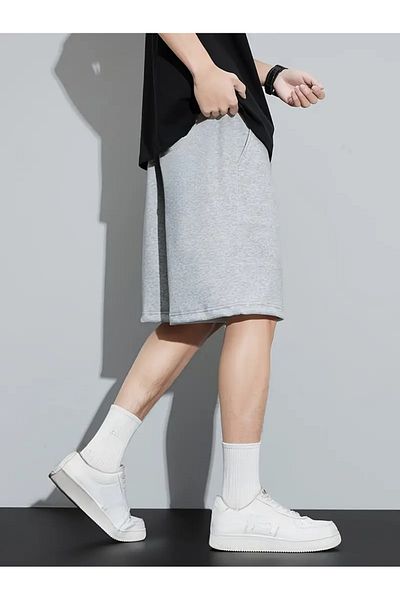 NURVES Men's Comfortable Shorts Gray