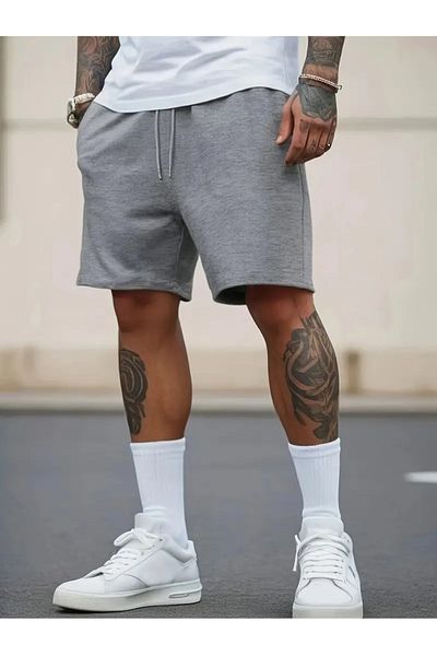 NURVES Men's Comfortable Shorts Gray