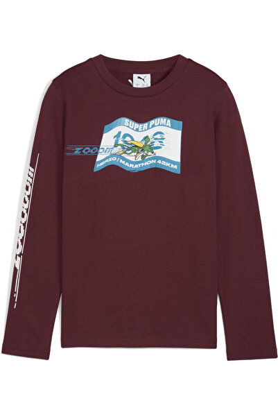 Puma Super PUMA Graphic Long Sleeve Tee Youth