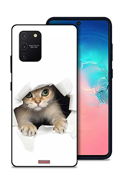 Tolwak غطاء حماية لهاتف سامسونج جالكسي S10 لايت بتصميم قطة